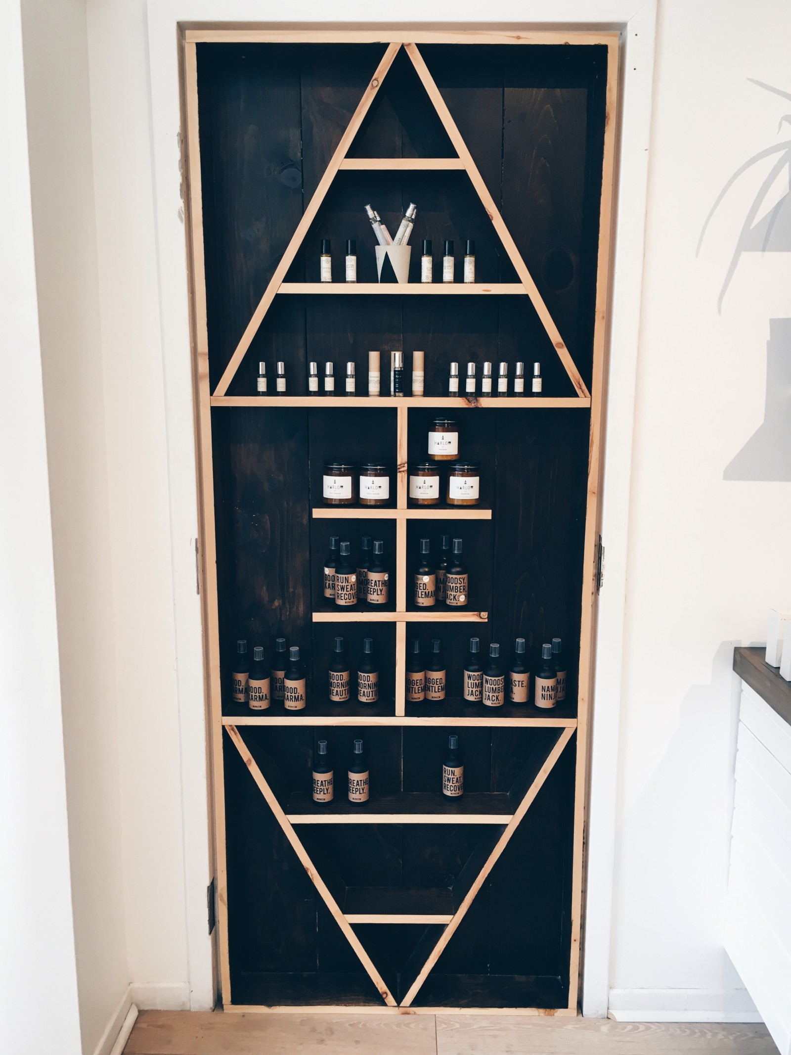 The Cure Apothecary unique shelving